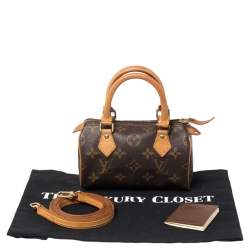 Pre Owned Louis Vuitton Monogram Canvas Speedy Nano Bag