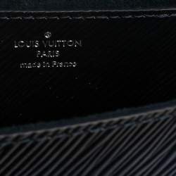 مملوكة مسبقًا حقيبة لوي فيتون تويست ترتر وجلد إيبي أزرق داكن مزين لهب 