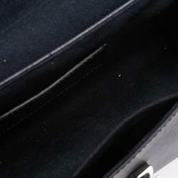 مملوكة مسبقًا حقيبة لوي فيتون تويست ترتر وجلد إيبي أزرق داكن مزين لهب 