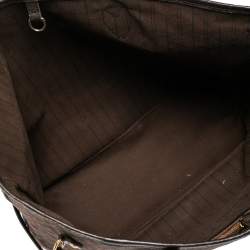 Pre Owned Louis Vuitton Fusain Monogram Idylle Canvas Neverfull MM Bag