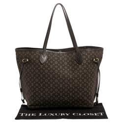 Pre Owned Louis Vuitton Fusain Monogram Idylle Canvas Neverfull MM Bag