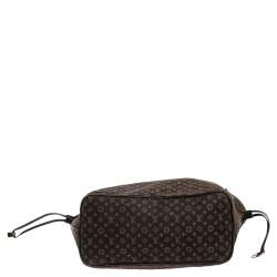 Pre Owned Louis Vuitton Fusain Monogram Idylle Canvas Neverfull MM Bag