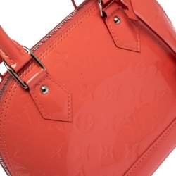 Pre Owned حقيبة لوي فيتون ألما جلد لامع مونوغرامي وردي ليتشي