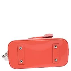 Pre Owned حقيبة لوي فيتون ألما جلد لامع مونوغرامي وردي ليتشي