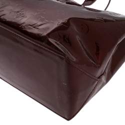 Pre Owned Louis Vuitton Rouge Fauviste Monogram Vernis Wilshire PM Bag