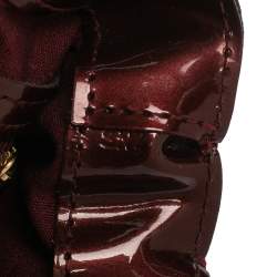 Pre Owned Louis Vuitton Rouge Fauviste Monogram Vernis Wilshire PM Bag