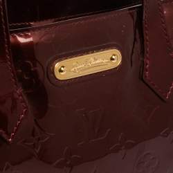 Pre Owned Louis Vuitton Rouge Fauviste Monogram Vernis Wilshire PM Bag