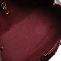 Pre Owned Louis Vuitton Rouge Fauviste Monogram Vernis Wilshire PM Bag