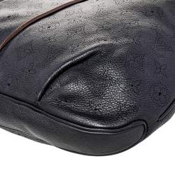Pre Owned Louis Vuitton Black Monogram Mahina Leather Selene MM Bag