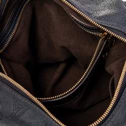 Pre Owned Louis Vuitton Black Monogram Mahina Leather Selene MM Bag