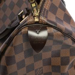 Pre Owned Louis Vuitton Damier Ebene Canvas Speedy 30 Bag