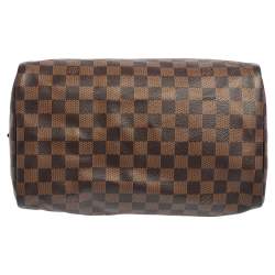 Pre Owned Louis Vuitton Damier Ebene Canvas Speedy 30 Bag