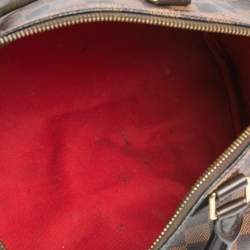 Pre Owned Louis Vuitton Damier Ebene Canvas Speedy 30 Bag