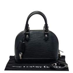 Pre Owned Louis Vuitton Black Epi Leather Alma BB Bag