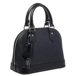 Pre Owned Louis Vuitton Black Epi Leather Alma BB Bag