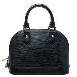 Pre Owned Louis Vuitton Black Epi Leather Alma BB Bag