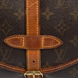 مملوكة مسبقًا حقيبة لوي فيتون ساومور كانفاس مونوغرامية 30