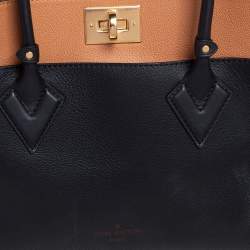مملوكة مسبقًا Louis Vuitton Black Monogram Canvas and Leather On My Side MM Bag 