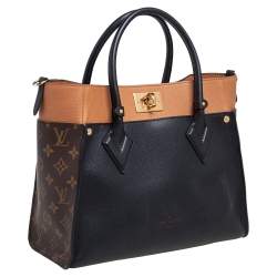 مملوكة مسبقًا Louis Vuitton Black Monogram Canvas and Leather On My Side MM Bag 