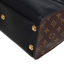 مملوكة مسبقًا Louis Vuitton Black Monogram Canvas and Leather On My Side MM Bag 