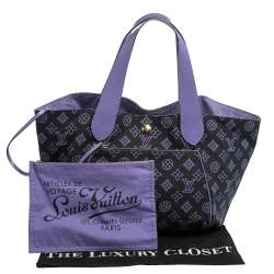 Pre Owned Louis Vuitton Marine Canvas Cabas Ipanema PM Bag