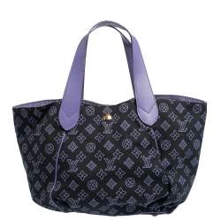 Pre Owned Louis Vuitton Marine Canvas Cabas Ipanema PM Bag