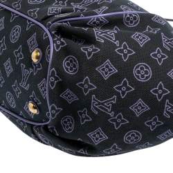 Pre Owned Louis Vuitton Marine Canvas Cabas Ipanema PM Bag