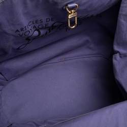 Pre Owned Louis Vuitton Marine Canvas Cabas Ipanema PM Bag