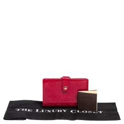 مملوكة مسبقًا محفظة لوي فيتون بورت فيل فينواز فيرنيه مونوغرامي روز بوب