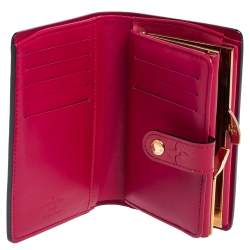 مملوكة مسبقًا محفظة لوي فيتون بورت فيل فينواز فيرنيه مونوغرامي روز بوب