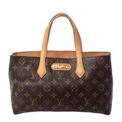 Pre Owned حقيبة يد لوي فيتون ويلشاير كانفاس مونوغرامي PM