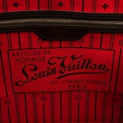 Louis Vuitton Damier Ebene Canvas Neverfull MM Bag