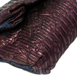 Pre Owned Louis Vuitton Marine Monogram Jacquard Limited Edition Altair Clutch