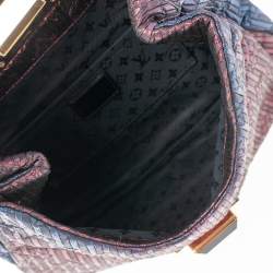 Pre Owned Louis Vuitton Marine Monogram Jacquard Limited Edition Altair Clutch