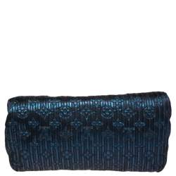 Pre Owned Louis Vuitton Marine Monogram Jacquard Limited Edition Altair Clutch