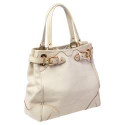 مملوكة مسبقًا Louis Vuitton Cream Suhali Leather Le Majestueux Bag
