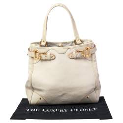 مملوكة مسبقًا Louis Vuitton Cream Suhali Leather Le Majestueux Bag