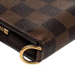 Pre Owned Louis Vuitton Damier Ebene Canvas Insolite Wallet