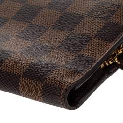 Pre Owned Louis Vuitton Damier Ebene Canvas Insolite Wallet
