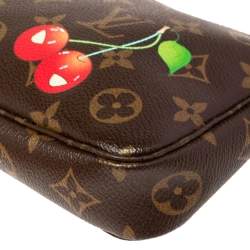 Pre Owned Louis Vuitton Monogram Canvas Cerises Print Accessories Pochette