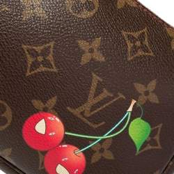 Pre Owned Louis Vuitton Monogram Canvas Cerises Print Accessories Pochette