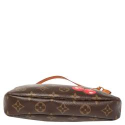 Pre Owned Louis Vuitton Monogram Canvas Cerises Print Accessories Pochette
