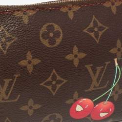 Pre Owned Louis Vuitton Monogram Canvas Cerises Print Accessories Pochette