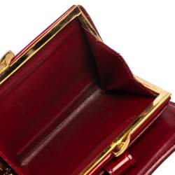 مملوكة مسبقًا محفظة لوي فيتون فرنش جلد فيرنيه مونوغرامية دامور بوم