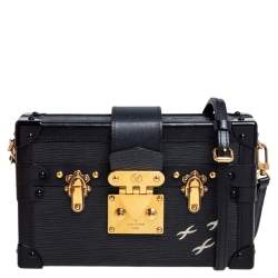 Louis Vuitton Black Epi Leather Petite Malle Bag Louis Vuitton