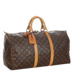مملوكة مسبقًا Louis Vuitton Monogram Canvas Keepall 50 Bag
