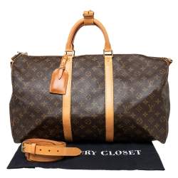 Pre Owned حقيبة لوي فيتون كيبال باندوليير كانفاس مونوغرامي 50