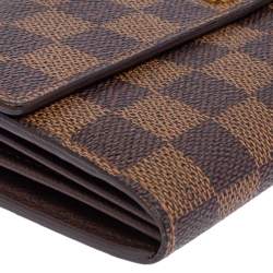 Pre Owned محفظة لوي فيتون سارة كانفاس دامييه أيبين  