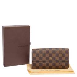 Pre Owned محفظة لوي فيتون سارة كانفاس دامييه أيبين  