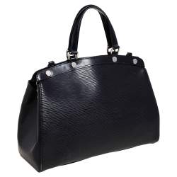 Pre Owned حقيبة لوي فيتون بريه جلد إيبي سوداء MM 